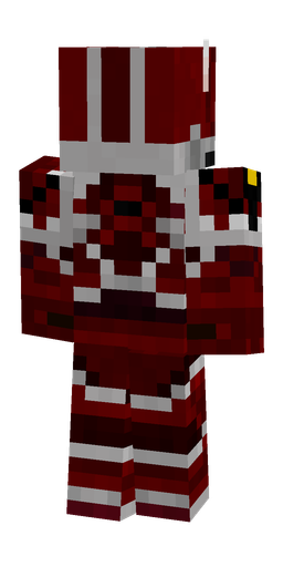Black skin: body, back render
