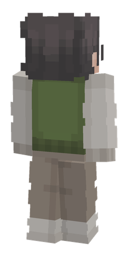 Dark skin: body, back render