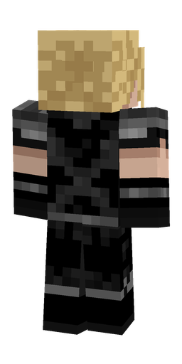 Black skin: body, back render