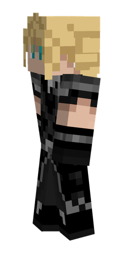 Black skin: body, left side render