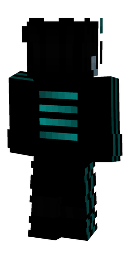 Black skin: body, back render