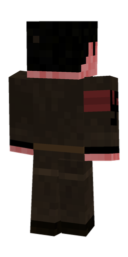 Black skin: body, back render