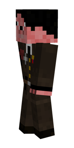 Black skin: body, left side render