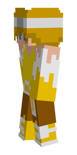 Brown skin: body, left side render
