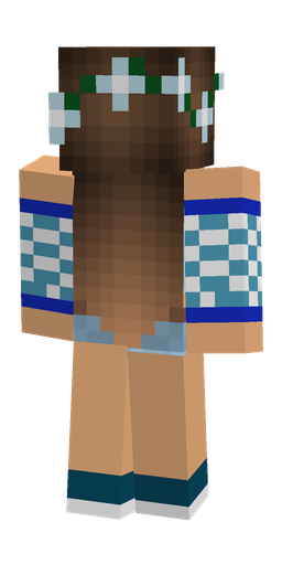 Blue skin: body, back render