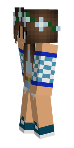 Blue skin: body, left side render
