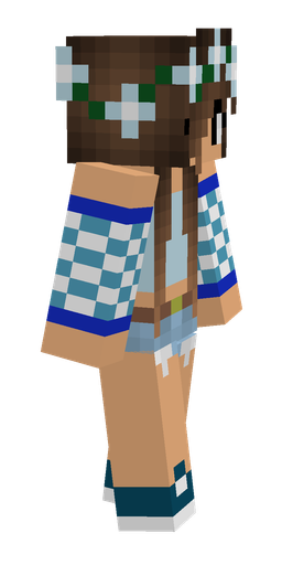 Blue skin: body, right side render