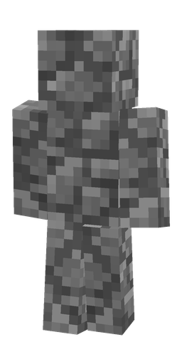 Black skin: body, back render