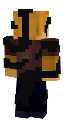 Black skin: body, back render