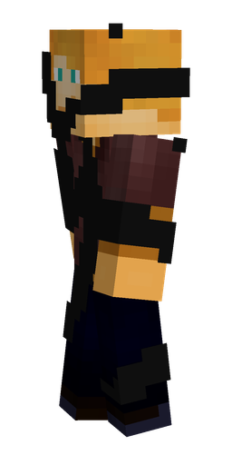 Black skin: body, left side render