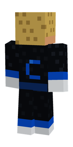 Black skin: body, back render