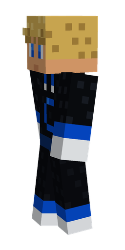 Black skin: body, left side render