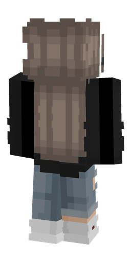 Black skin: body, back render