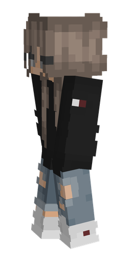 Black skin: body, left side render