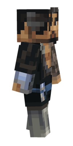 Black skin: body, right side render