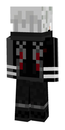 Black skin: body, back render