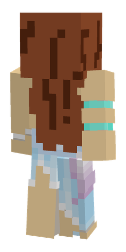 Blue skin: body, back render