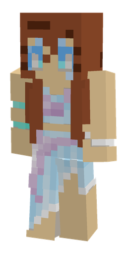 Blue skin: body, front render