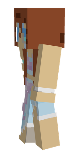 Blue skin: body, left side render