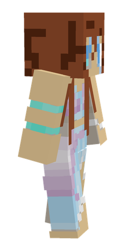 Blue skin: body, right side render