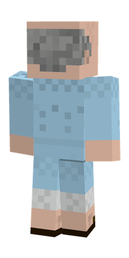 Blue skin: body, back render