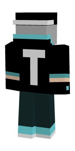 Black skin: body, back render