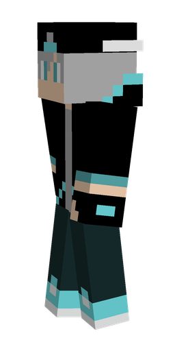 Black skin: body, left side render