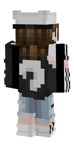 Black skin: body, back render