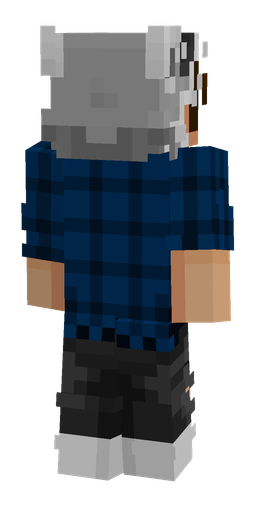 Black skin: body, back render