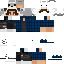 Black skin: raw texture render