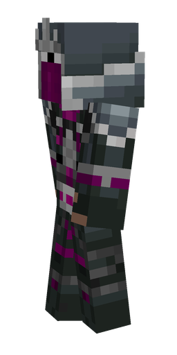Black skin: body, left side render