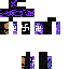 Black skin: raw texture render
