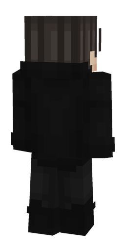 Black skin: body, back render