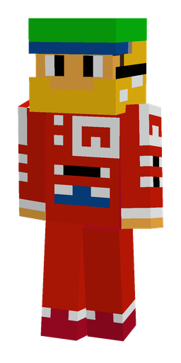 Blue skin: body, front render