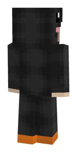 Black skin: body, back render