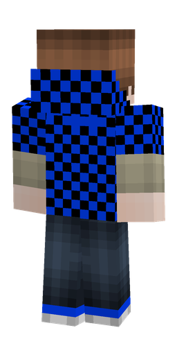 Black skin: body, back render