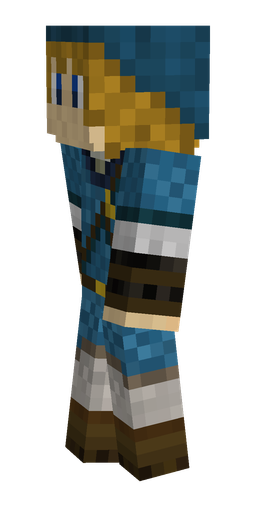 Blue skin: body, left side render