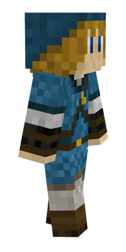 Blue skin: body, right side render