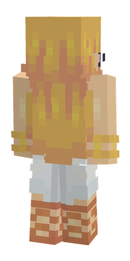 Orange skin: body, back render