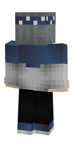 Black skin: body, back render