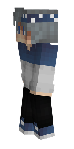 Black skin: body, left side render