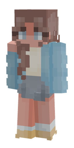 Blue skin: body, front render