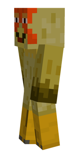 Brown skin: body, left side render