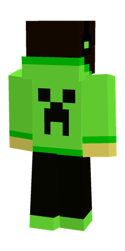 Black skin: body, back render