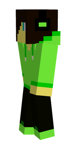 Black skin: body, left side render