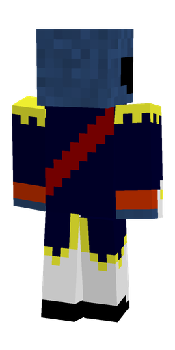 Black skin: body, back render