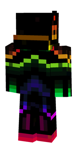 Black skin: body, back render