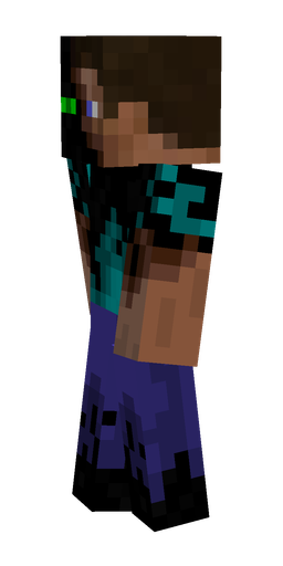 Black skin: body, left side render