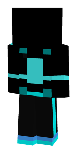 Black skin: body, back render