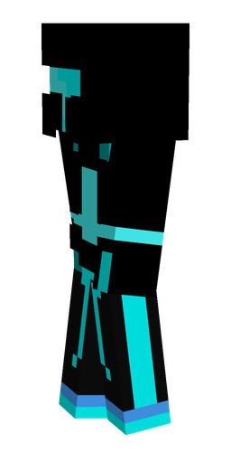 Black skin: body, left side render
